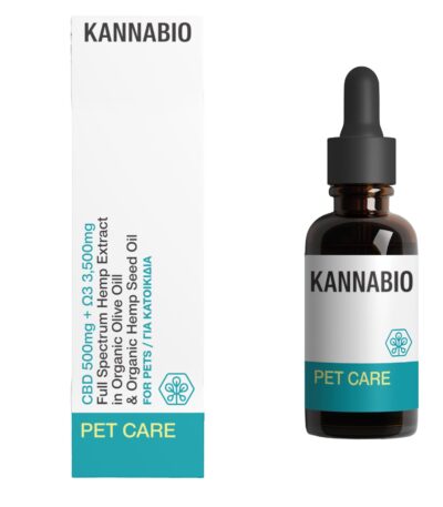 PET CARE – CBD + Omega-3 Oil (500mg / 20ml