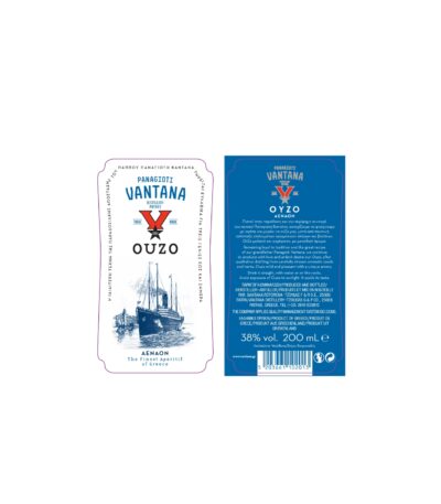 ΟUΖΟ VANTANA ΑΕΝΑΟΝ 38% 200 mL - Back View