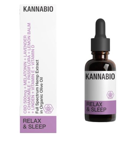 RELAX & SLEEP – CBD 5% + CBN 5% + Herbal Extracts + Vitamins (10ml)