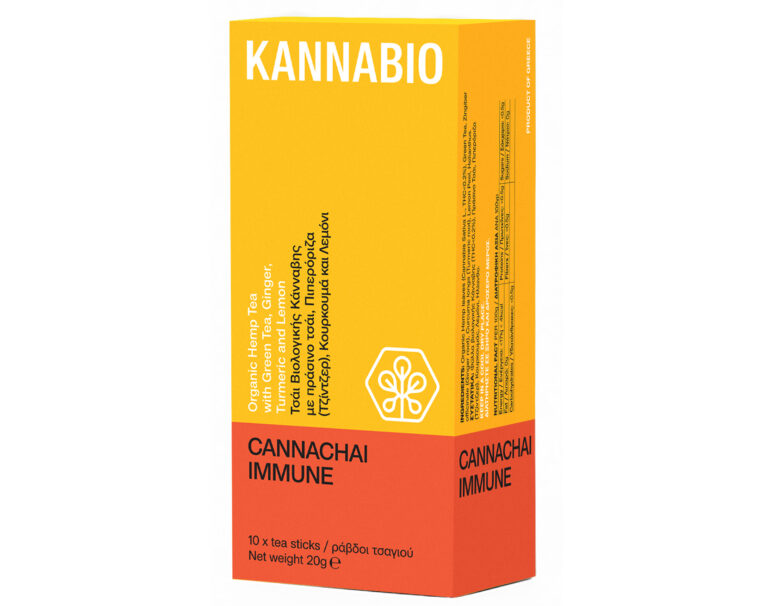 CANNACHAI IMMUNE – Hemp Infusion with Ginger, Turmeric & Lemon
