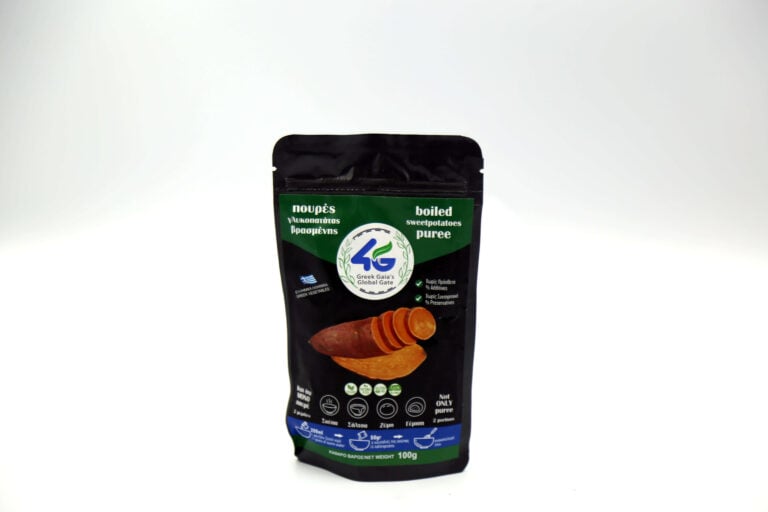 Boiled Greek sweet potato puree
