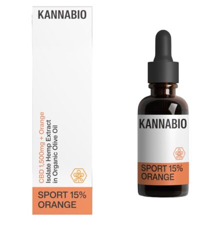 SPORT 15% ORANGE CBD Isolate (10ml) THC Free
