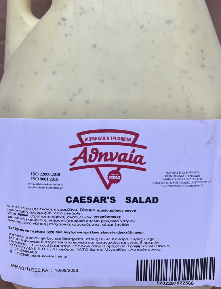 CEASAR'S SALAD - Back View