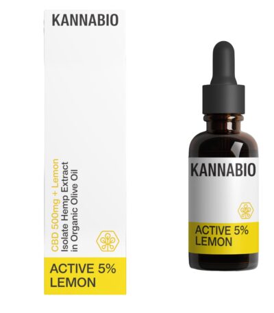 ACTIVE 5% LEMON CBD Isolate (10ml) THC Free