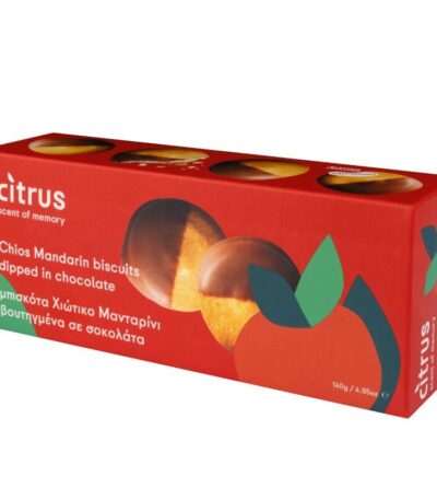 Chios Mandarin Biscuits Dipeed in Chocolate