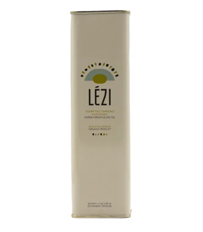 LEZI Organic Extra Virgin Olive Oil tin 500ml