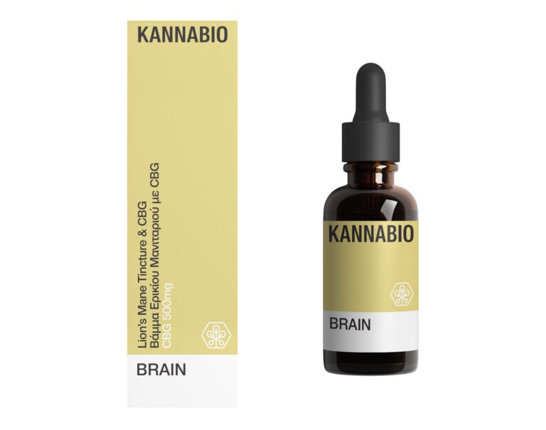 BRAIN – Lion’s Mane Tincture with CBG 500mg (20ml)