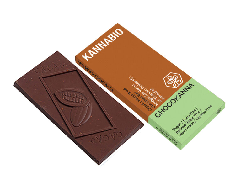CHOCOKANNA - Organic Chocolate with Hemp Seeds – 55% Cocoa