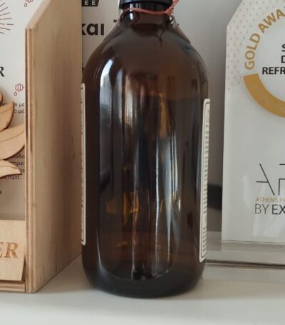 Holy Ginger 500ml glass bottle - Back View