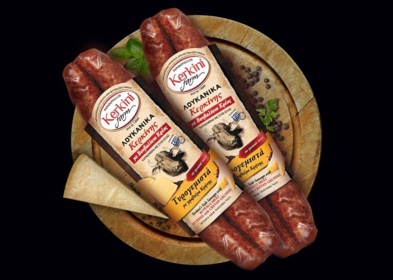 buffalo sausage with Cretan Graviera cheese