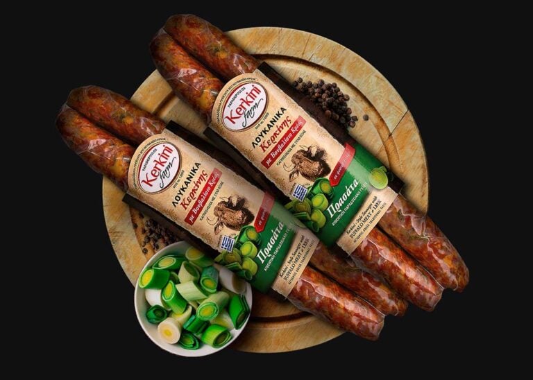 Buffalo sausage with leek