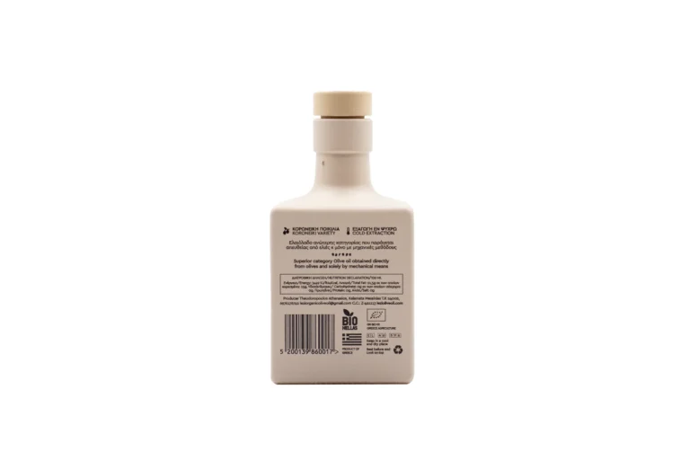 LEZI Organic Extra Virgin Olive Oil 100ml - Back View