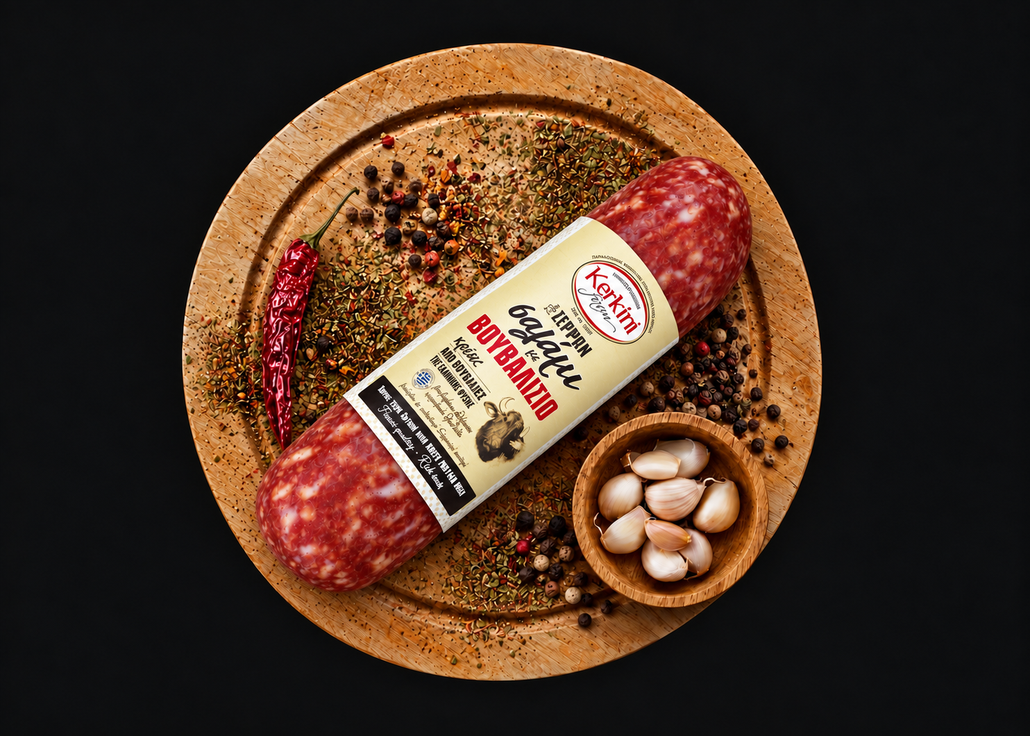 Serres-style buffalo salami Serres-style buffalo salami